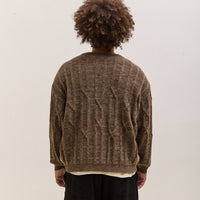 O by Jan-Jan Van Essche Cable Knit Crewneck, Dark Mix