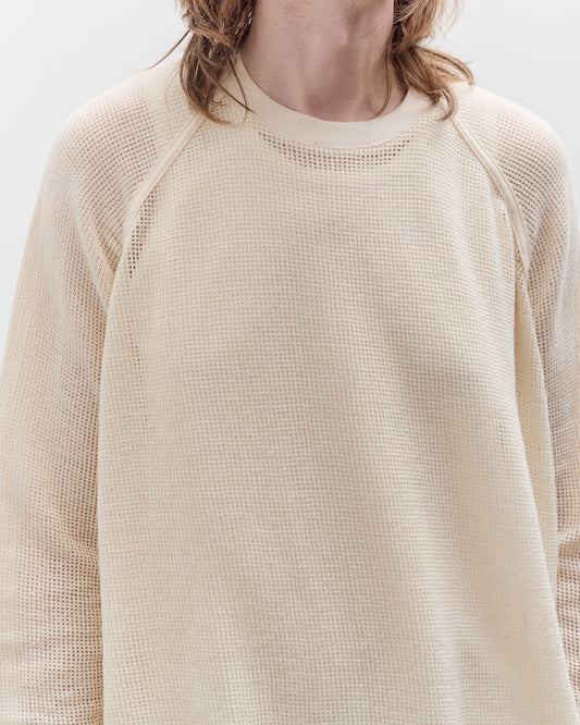 O by Jan-Jan Van Essche Long Sleeve Mesh Tee, Kinari