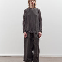O by Jan-Jan Van Essche Long Sleeve Mesh Tee, Off Black