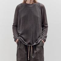 O by Jan-Jan Van Essche Long Sleeve Mesh Tee, Off Black