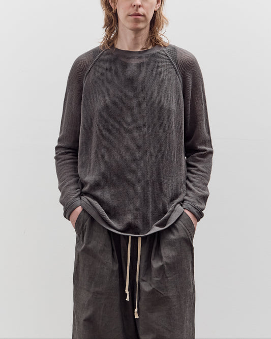 O by Jan-Jan Van Essche Long Sleeve Mesh Tee, Off Black