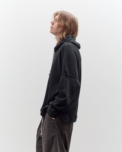 O by Jan-Jan Van Essche Waffle Hoodie, Black