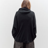O by Jan-Jan Van Essche Waffle Hoodie, Black