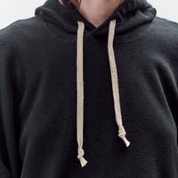 O by Jan-Jan Van Essche Waffle Hoodie, Black