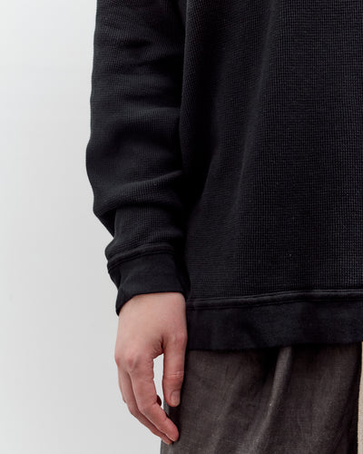 O by Jan-Jan Van Essche Waffle Hoodie, Black