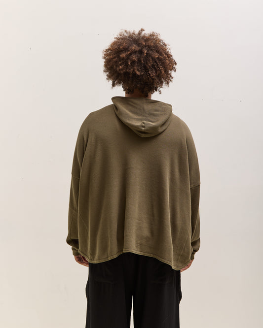 O by Jan-Jan Van Essche Wide Fit Hooded Waffle, Army Green