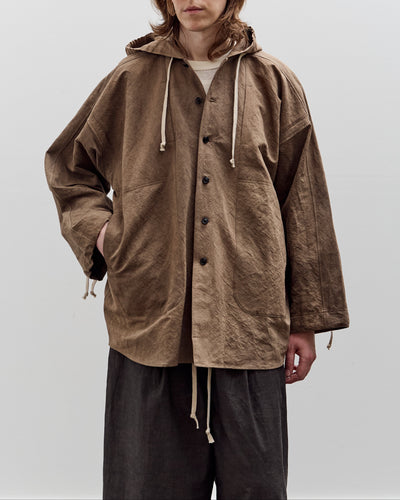 O by Jan-Jan Van Essche Hooded Shirt Jacket, Mud