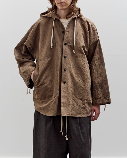 O by Jan-Jan Van Essche Hooded Shirt Jacket, Mud