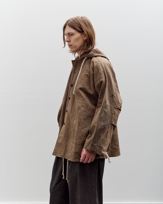 O by Jan-Jan Van Essche Hooded Shirt Jacket, Mud