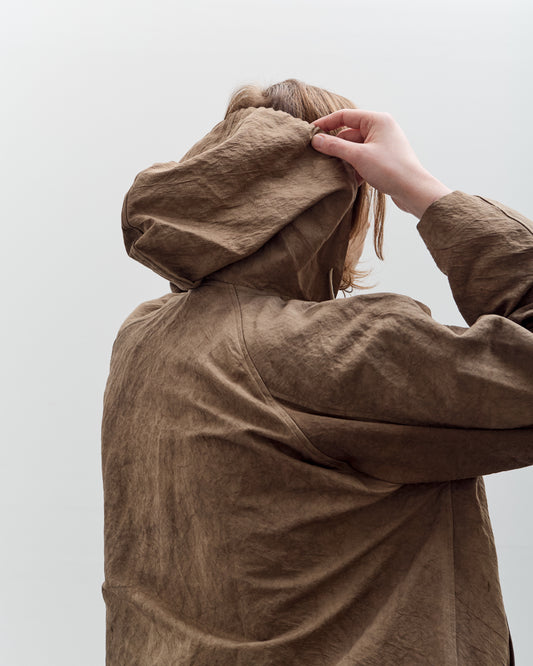 O by Jan-Jan Van Essche Hooded Shirt Jacket, Mud