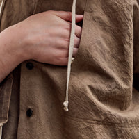 O by Jan-Jan Van Essche Hooded Shirt Jacket, Mud