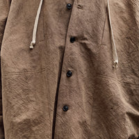 O by Jan-Jan Van Essche Hooded Shirt Jacket, Mud