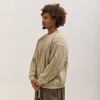 O by Jan-Jan Van Essche Cable Knit Crewneck, Natural Mix