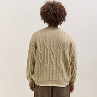 O by Jan-Jan Van Essche Cable Knit Crewneck, Natural Mix