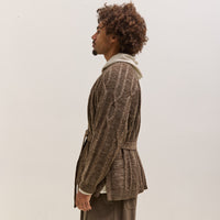 O by Jan-Jan Van Essche Cable Knit Robe, Dark Mix