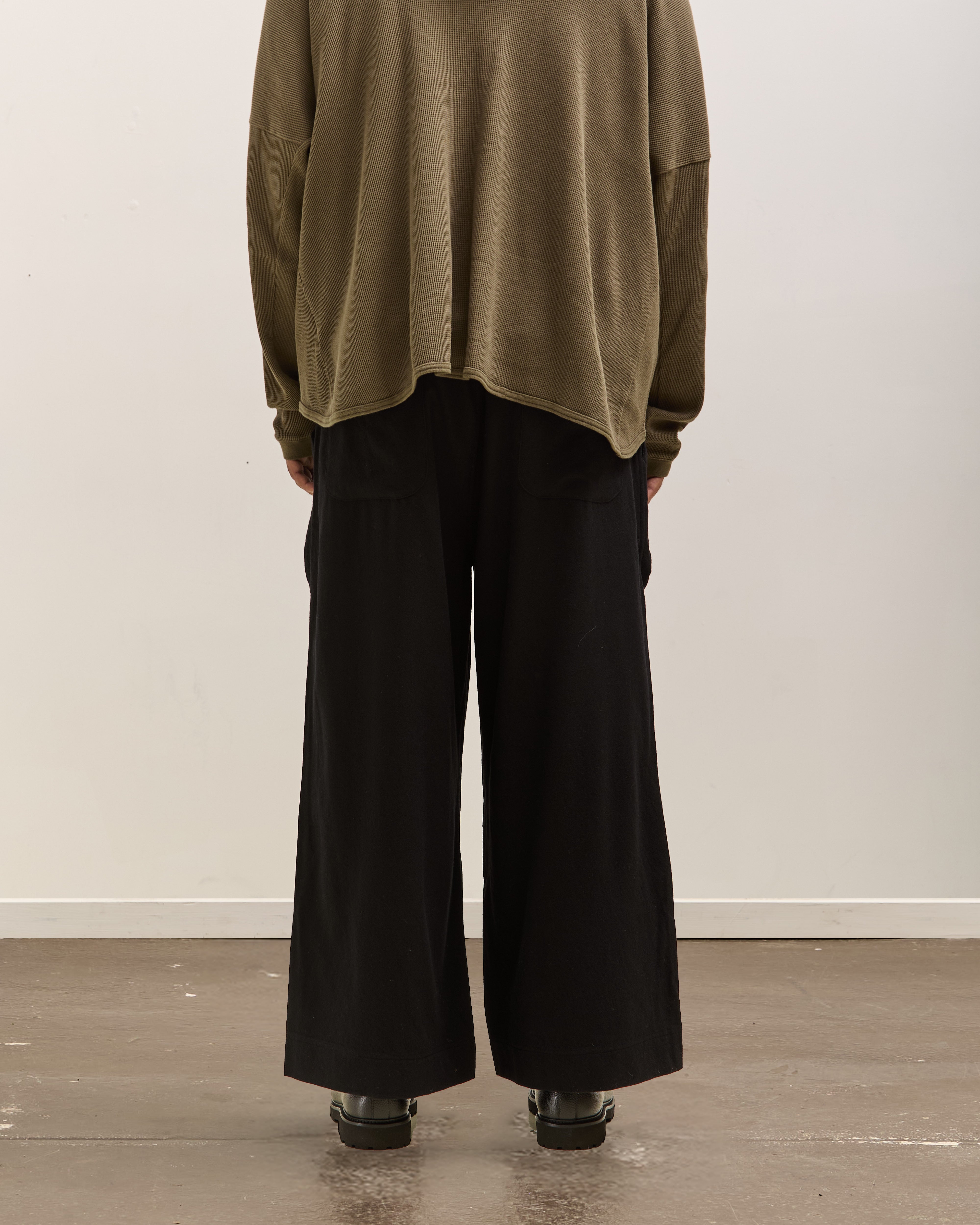 O by Jan-Jan Van Essche Wide Easy Pants, Black – Glasswing