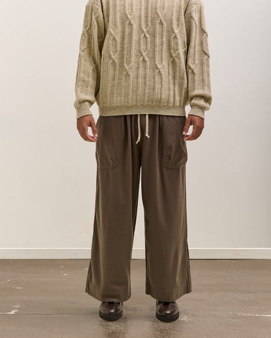 O by Jan-Jan Van Essche Wide Easy Pants, Taupe