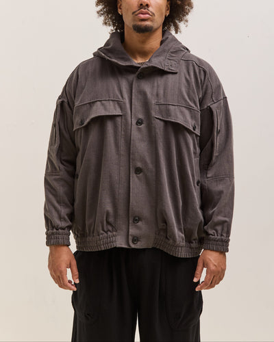 O by Jan-Jan Van Essche Hooded Bomber Jacket, Black