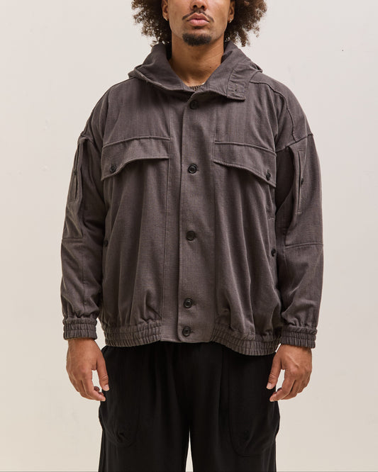 O by Jan-Jan Van Essche Hooded Bomber Jacket, Black