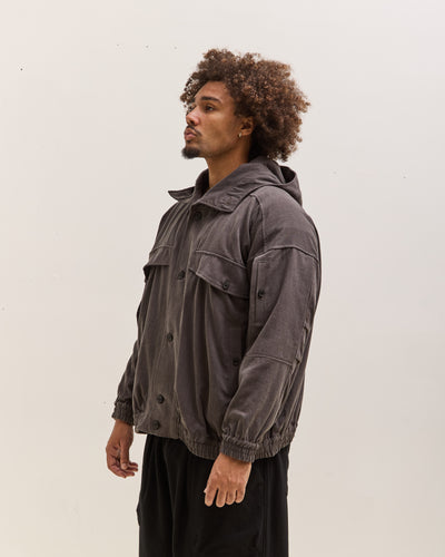 O by Jan-Jan Van Essche Hooded Bomber Jacket, Black