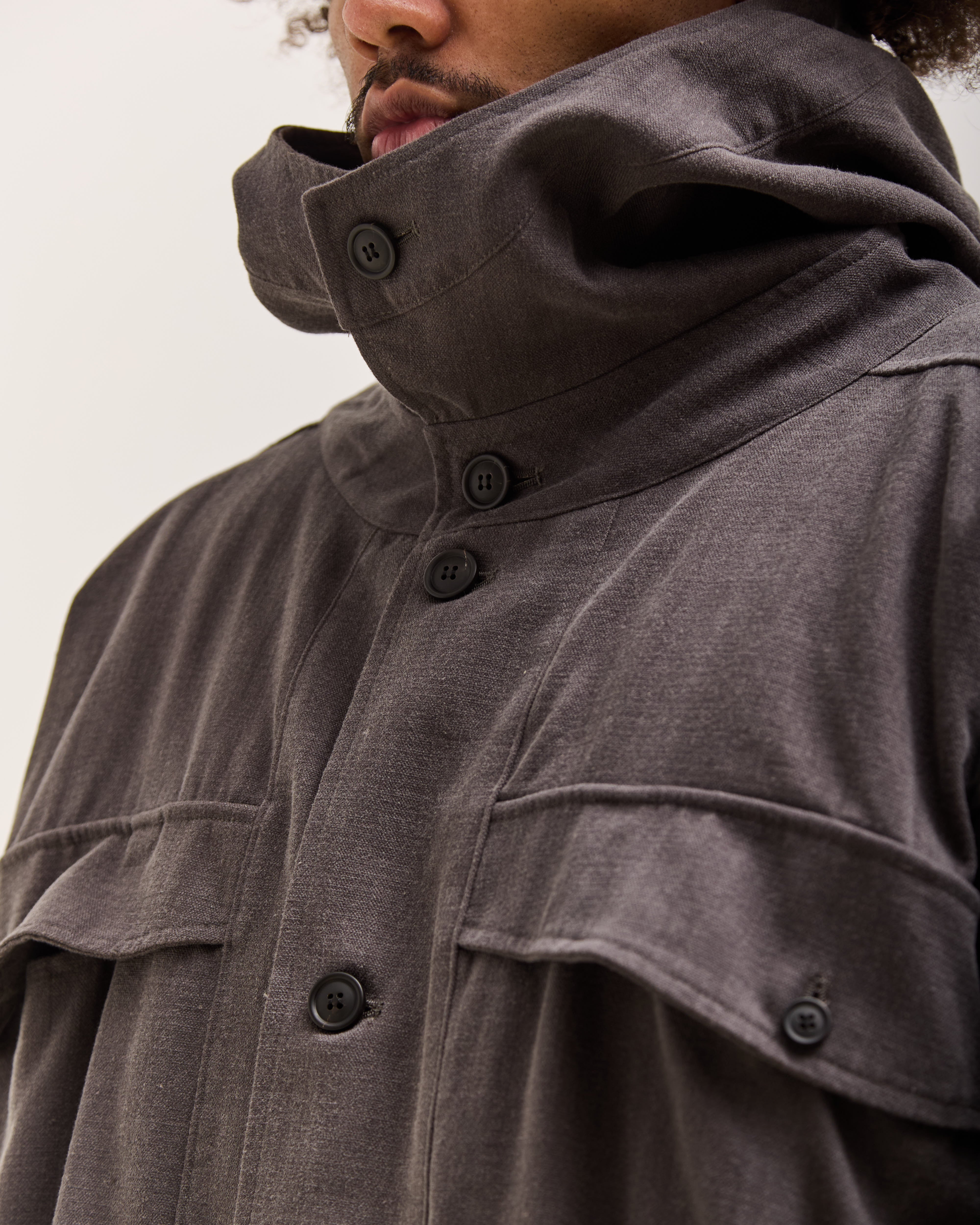 Jan-Jan Van Essche Hooded Cardiganパーカー O by Jan-Jan Van Essche Hooded Bomber Jacket, Black – Glasswing