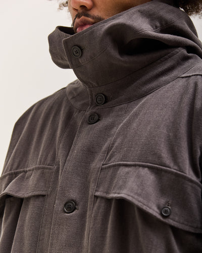 O by Jan-Jan Van Essche Hooded Bomber Jacket, Black