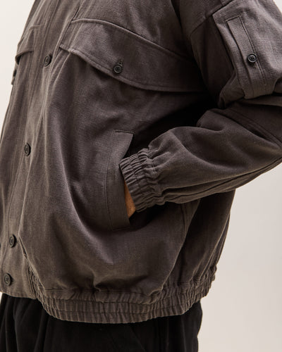 O by Jan-Jan Van Essche Hooded Bomber Jacket, Black