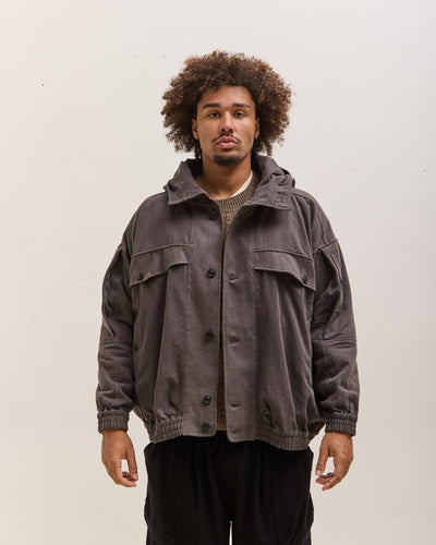 O by Jan-Jan Van Essche Hooded Bomber Jacket, Black