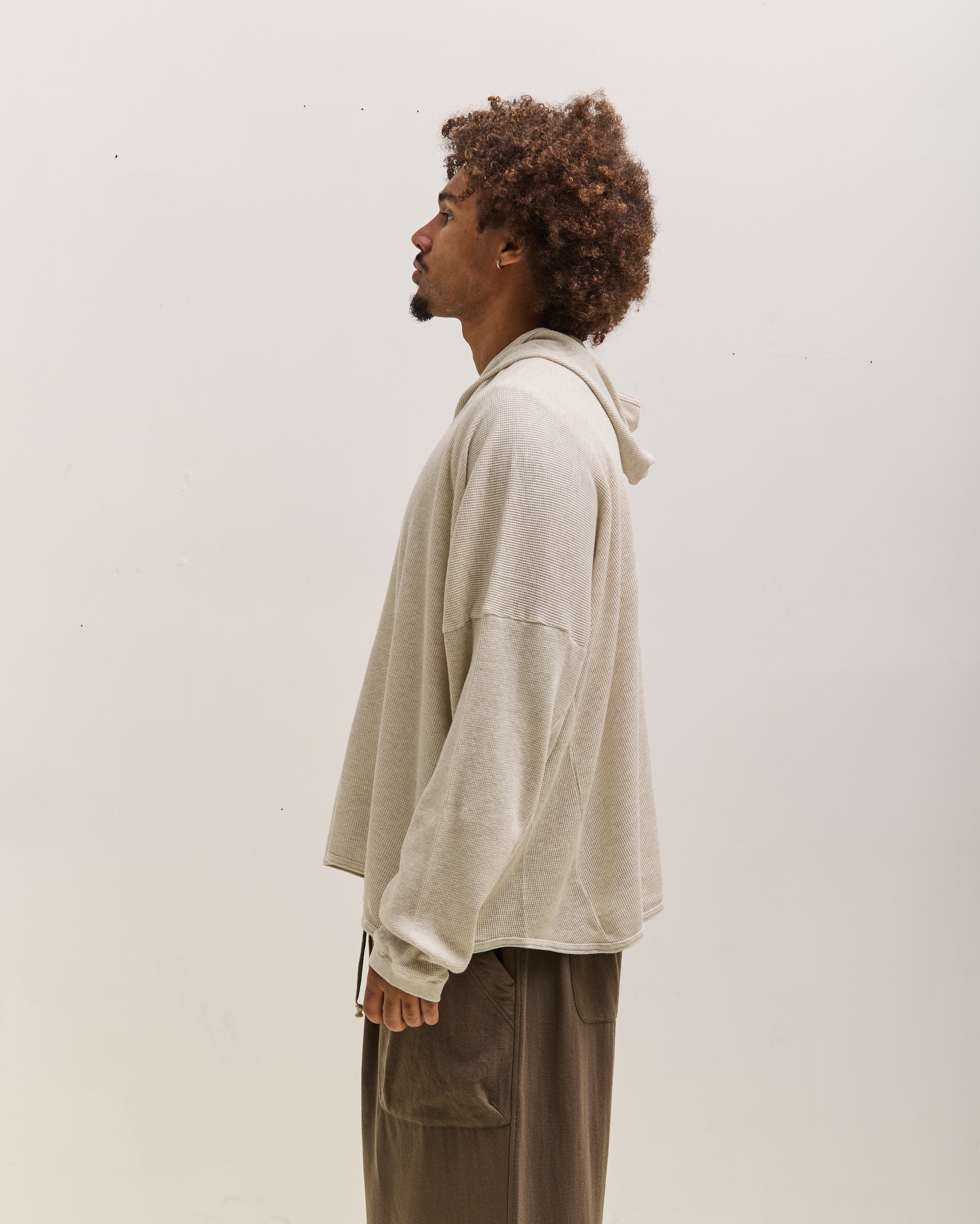Wide Fit Hooded Waffle, Oatmeal – Glasswing