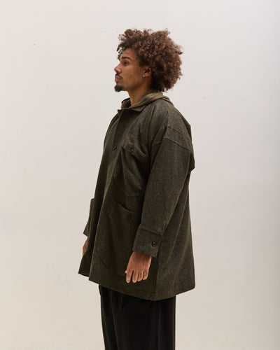 O by Jan-Jan Van Essche Wool Middle Coat, Hunter