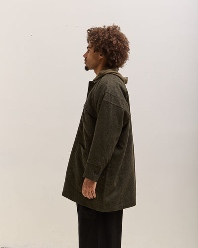 O by Jan-Jan Van Essche Wool Middle Coat, Hunter