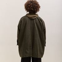 O by Jan-Jan Van Essche Wool Middle Coat, Hunter