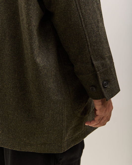 O by Jan-Jan Van Essche Wool Middle Coat, Hunter