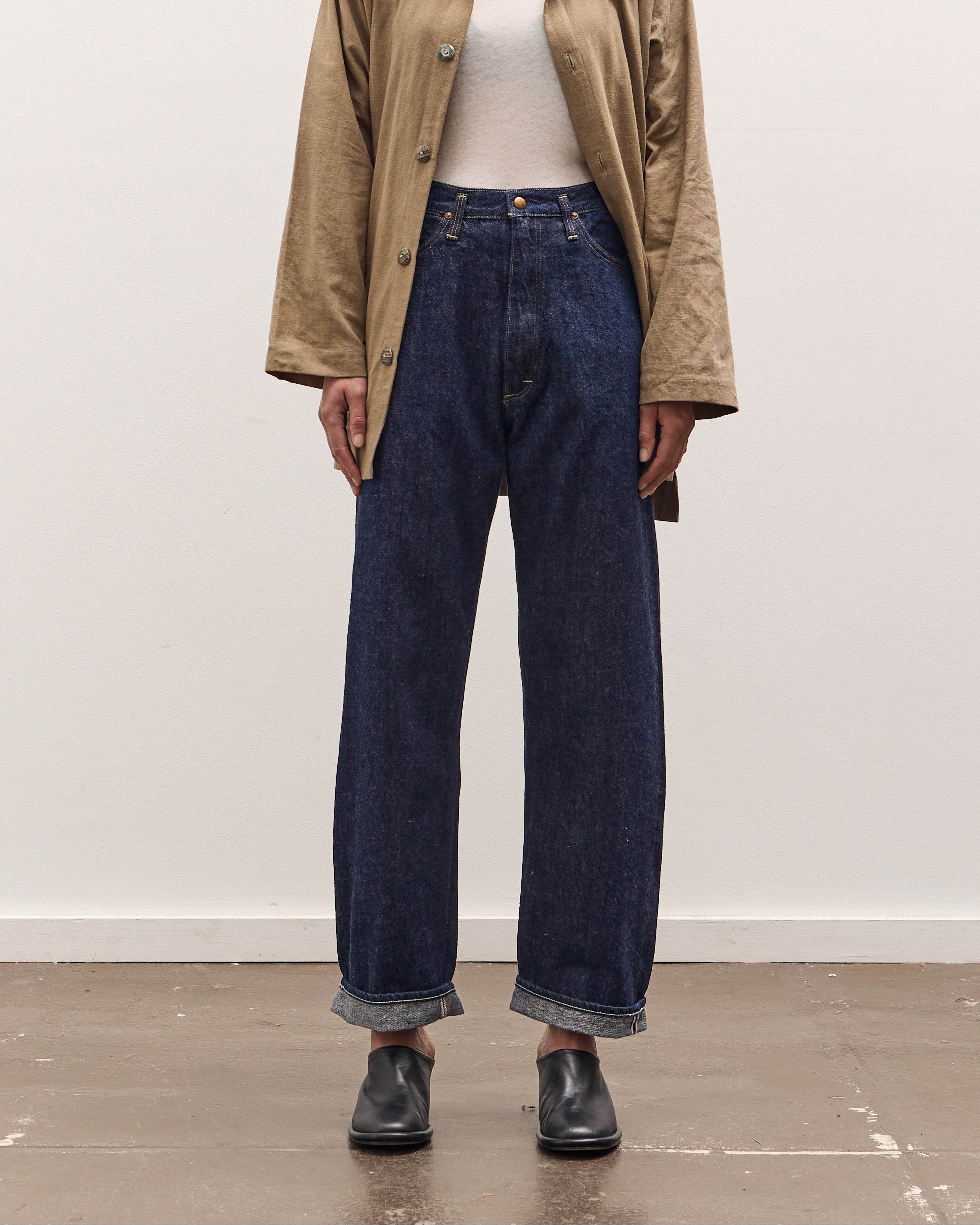 orSlow 104 High Rise Denim, One Wash – Glasswing