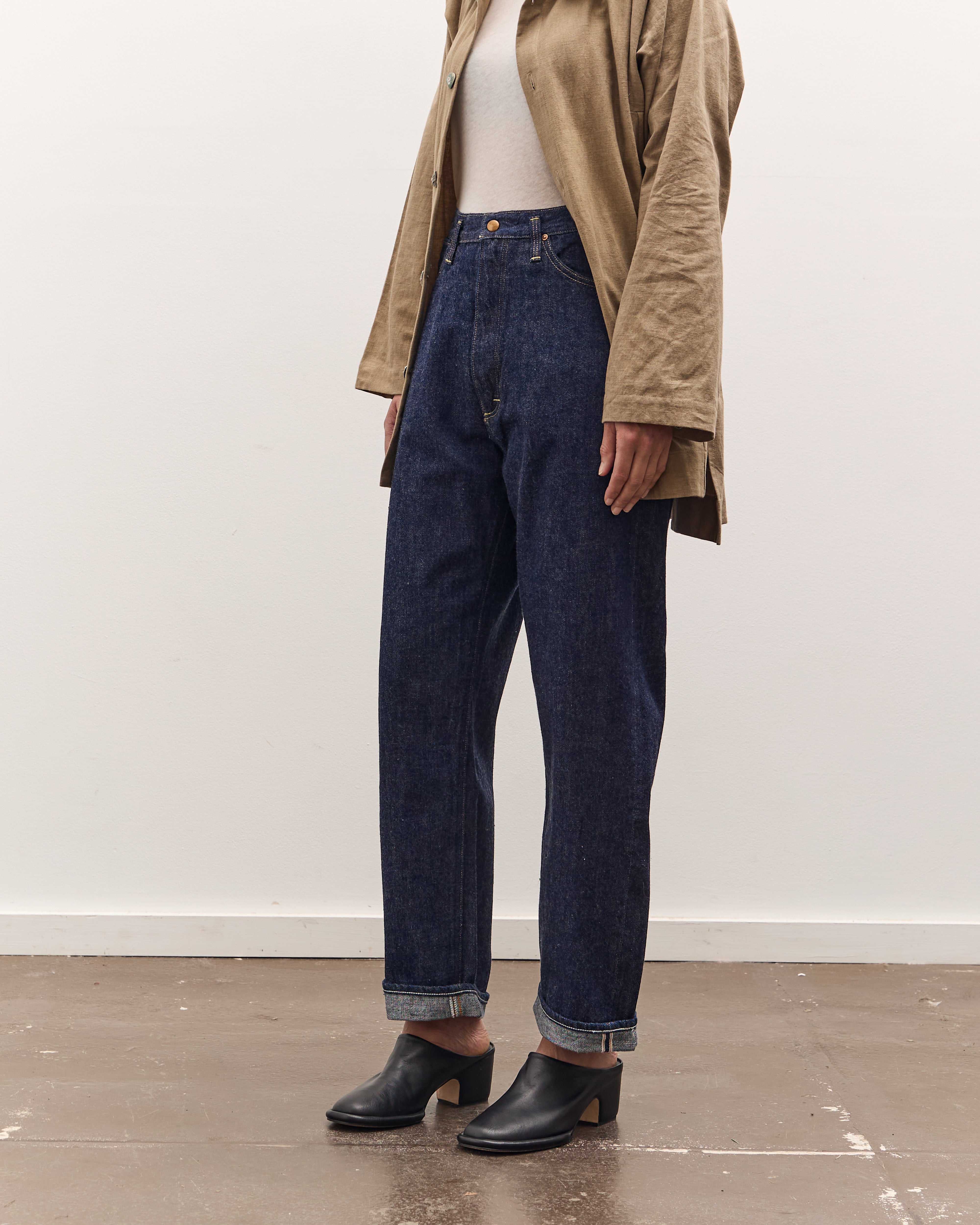 orSlow 104 High Rise Denim, One Wash – Glasswing