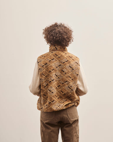 OrSlow Boa Fleece Vest, African Pattern