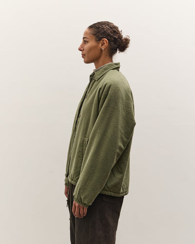 orSlow Vintage Washed Coach Jacket With Fleece Lining, Dark Olive