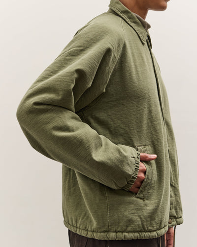 orSlow Vintage Washed Coach Jacket With Fleece Lining, Dark Olive