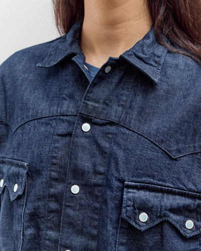orSlow Short Western Shirt, One Wash