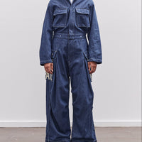 Kapital 11.5Oz Denim Monkey Jumpsuit, Factory-Repair & Embroidery, Idg
