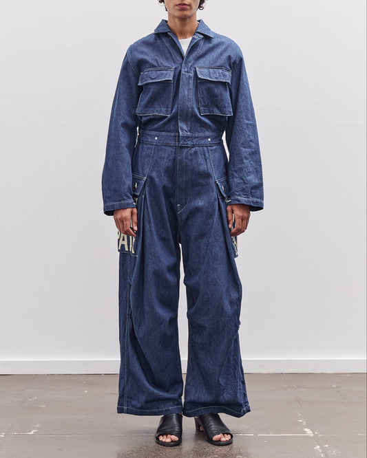 Kapital 11.5Oz Denim Monkey Jumpsuit, Factory-Repair & Embroidery, Idg