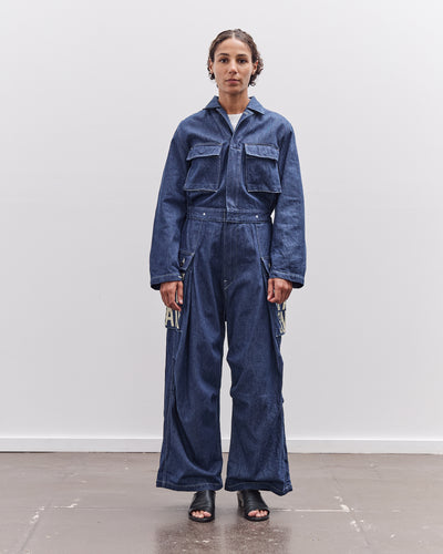 Kapital 11.5Oz Denim Monkey Jumpsuit, Factory-Repair & Embroidery, Idg