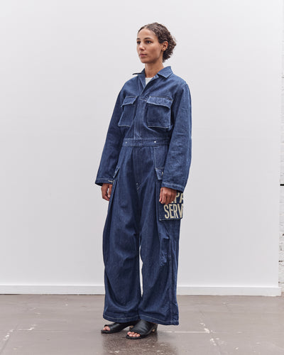 Kapital 11.5Oz Denim Monkey Jumpsuit, Factory-Repair & Embroidery, Idg
