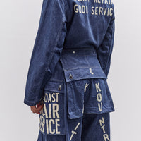 Kapital 11.5Oz Denim Monkey Jumpsuit, Factory-Repair & Embroidery, Idg