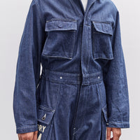 Kapital 11.5Oz Denim Monkey Jumpsuit, Factory-Repair & Embroidery, Idg