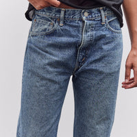 orSlow 105W 60's Selvedge Denim Jeans Zipper Fly, 2 Year Wash