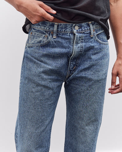 orSlow 105W 60's Selvedge Denim Jeans Zipper Fly, 2 Year Wash