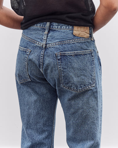 orSlow 105W 60's Selvedge Denim Jeans Zipper Fly, 2 Year Wash