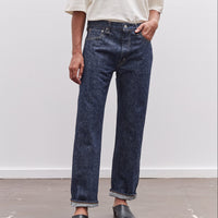 orSlow 105W 60's Selvedge Denim Jeans Zipper Fly, One Wash