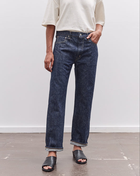 orSlow 105W 60's Selvedge Denim Jeans Zipper Fly, One Wash